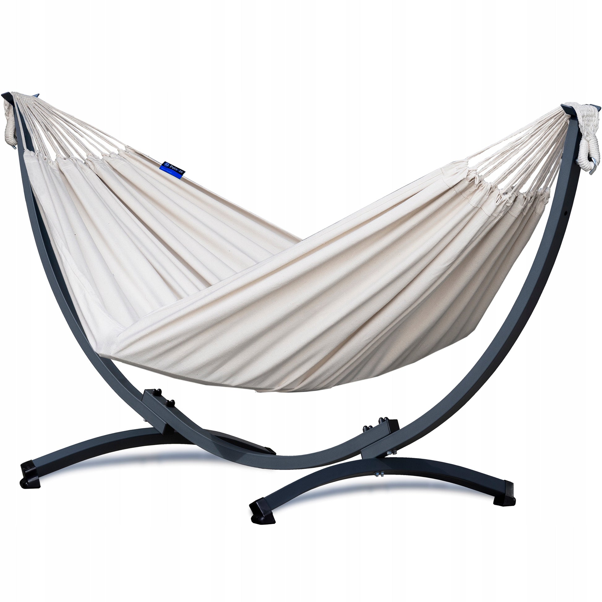 Sodo hamakas + plieninis rėmas iki 200 kg, POTENZA hamako komplektas