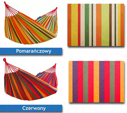 Dviems žmonėms skirtas sodo hamakas su plieniniu rėmu GRANDE POTENZA
