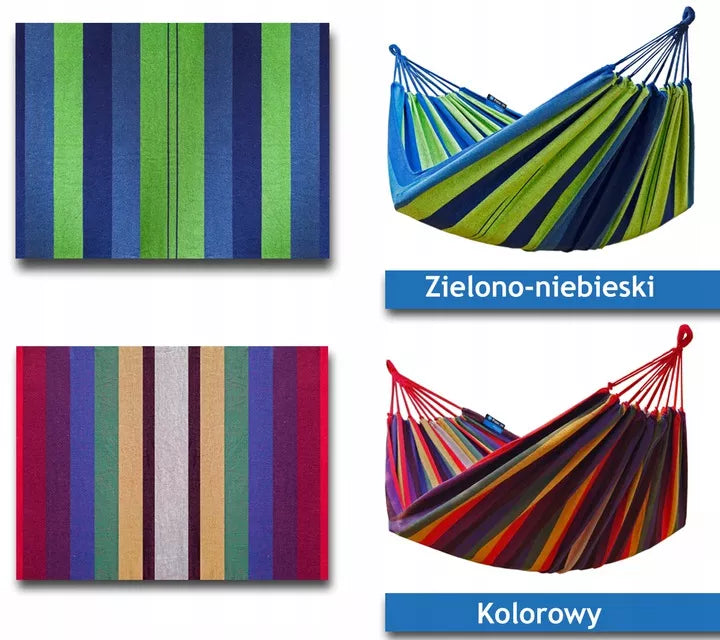 Dviems žmonėms skirtas sodo hamakas su plieniniu rėmu GRANDE POTENZA