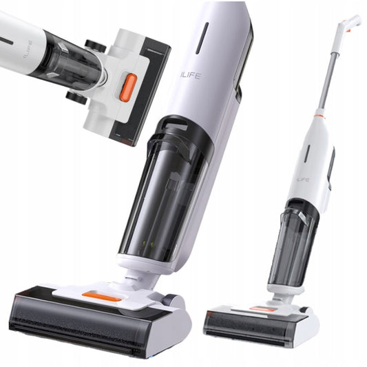 ILIFE W90 Belaidis vertikalus dulkių siurblys su drėgno ir sauso valymo funkcija, 3-in-1 mopas