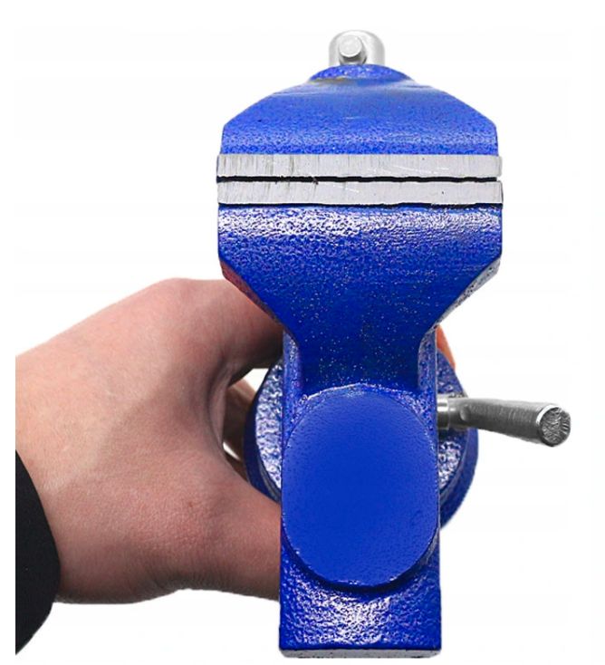 STAKLIŲ SPAUSTUVAS SUKAMAIS PAGRINDU 360° SU PRIKALAMA KALYTE KETUS DARSTALINIS STIPRUS SOLIDIŠKAS