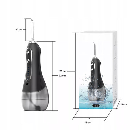 Burno irigatorius 5 režimų, 8 antgaliai, belaidis, dantų, 300ml, dėklas