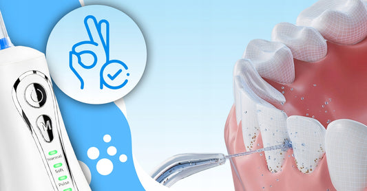 Belaidis profesionalus dantų irigatorius, 4 režimai, dėklas, 7 antgaliai, 300 ml