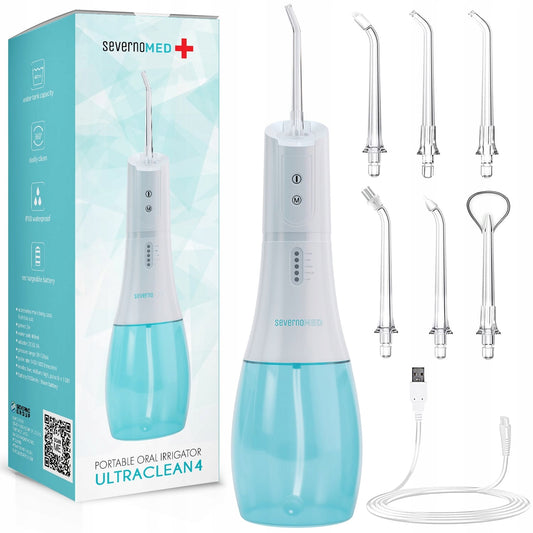 Belaidis nešiojamasis irigatorius, dantų priežiūros priemonė, 5 režimai + dėklas