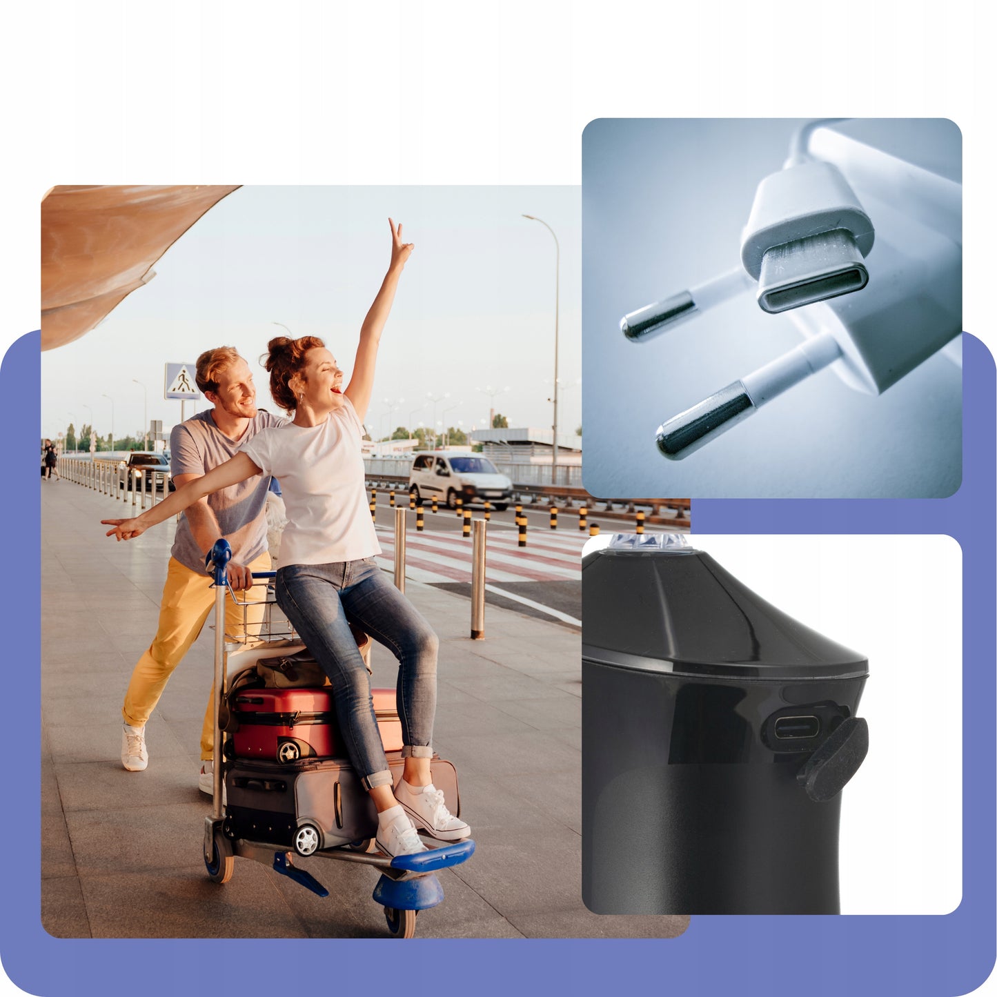 Belaidis dantų irigatorius burnos higienai DentalForce 400ml