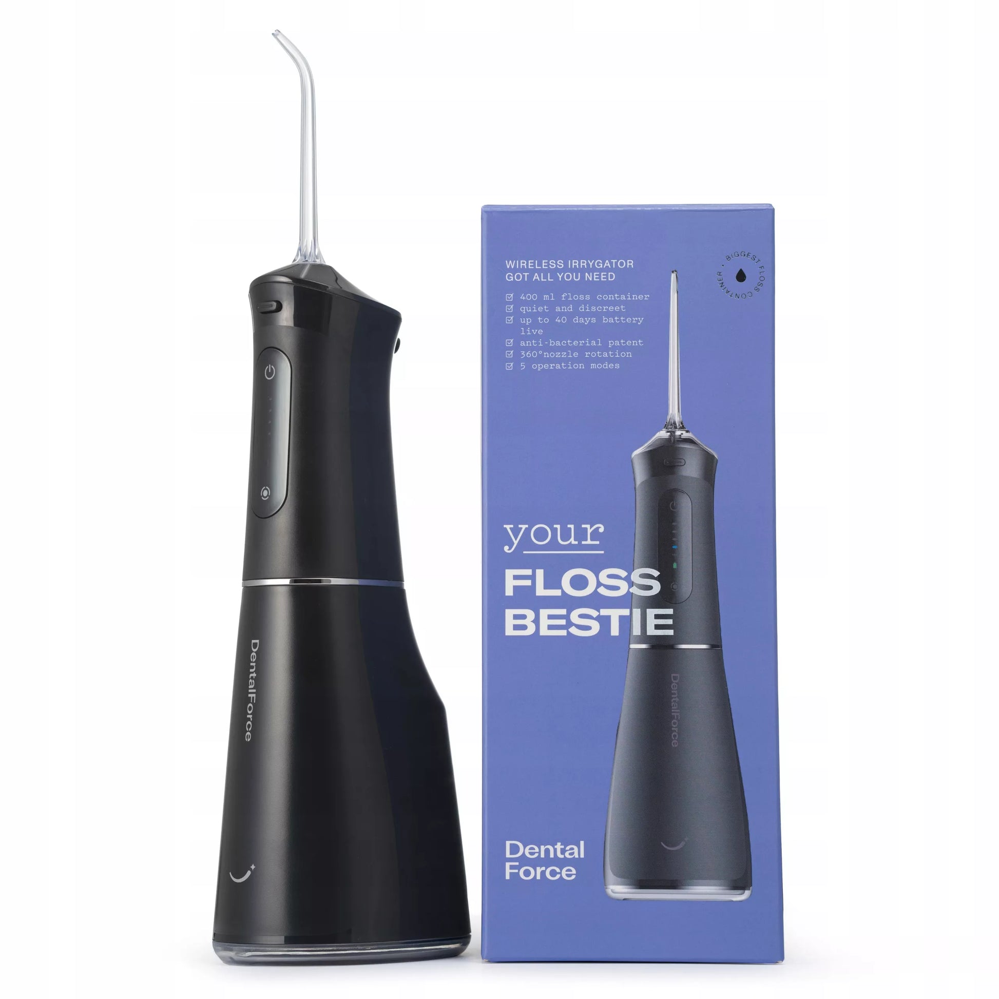 Belaidis dantų irigatorius burnos higienai DentalForce 400ml