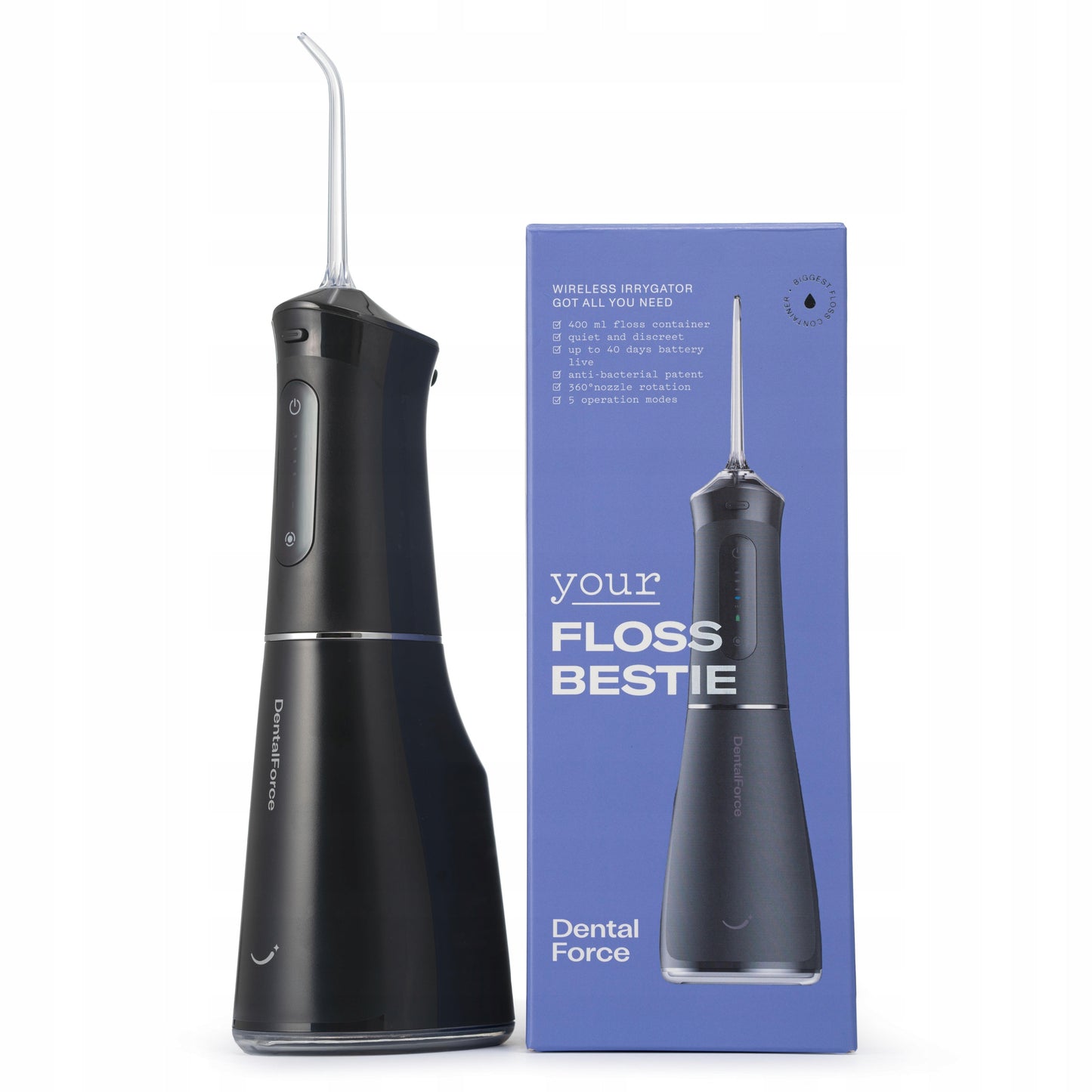 Belaidis dantų irigatorius burnos higienai DentalForce 400ml