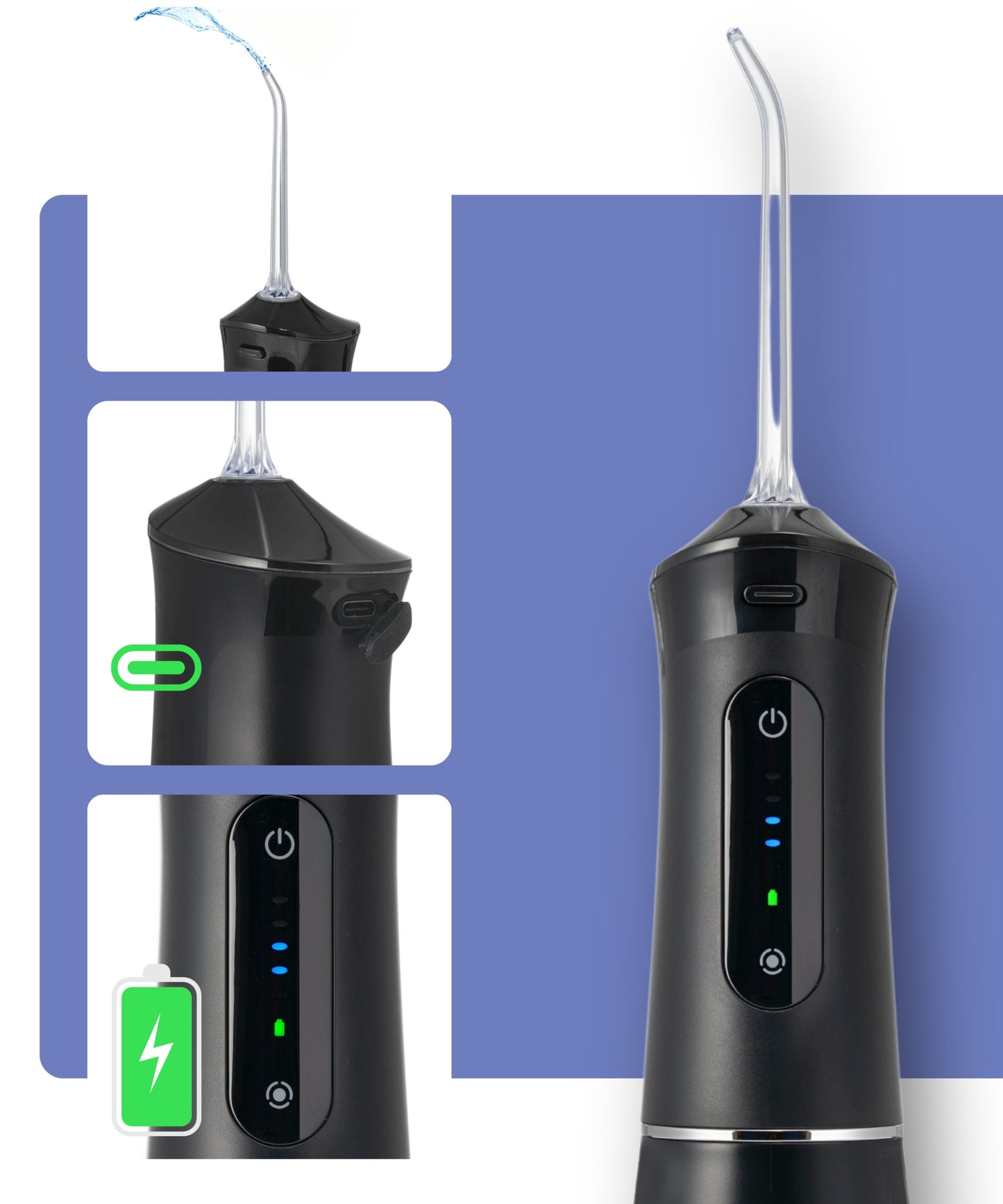 Belaidis dantų irigatorius burnos higienai DentalForce 400ml