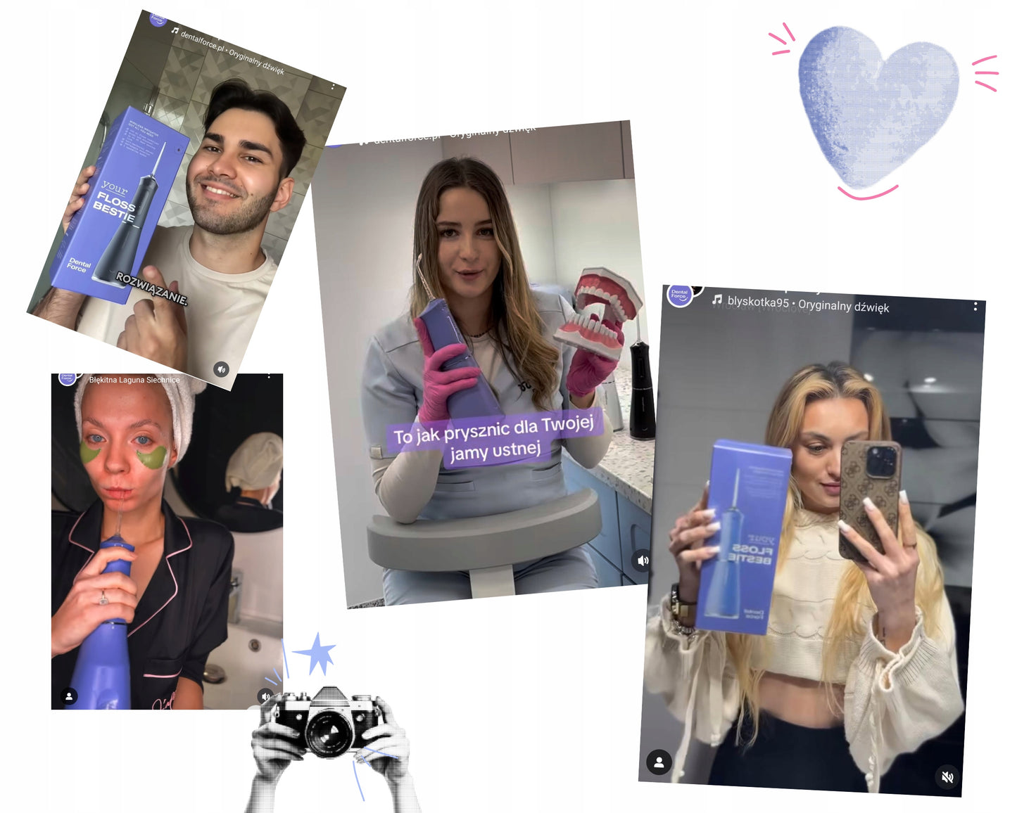 Belaidis dantų irigatorius burnos higienai DentalForce 400ml