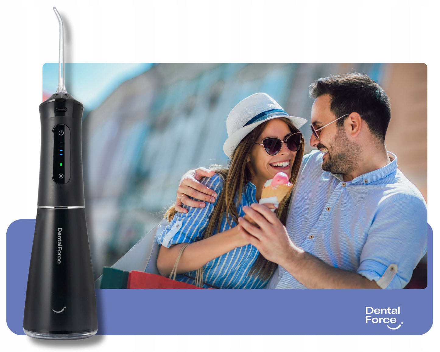 Belaidis dantų irigatorius burnos higienai DentalForce 400ml