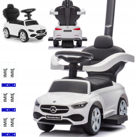 3in1 VAIKIŠKAS AUTOMOBILIS MERCEDES AMG, STUMDUKAS, VAIKŠTYNĖ, MAŠINYTYTĖ SU MINKŠTA SĖDYNE