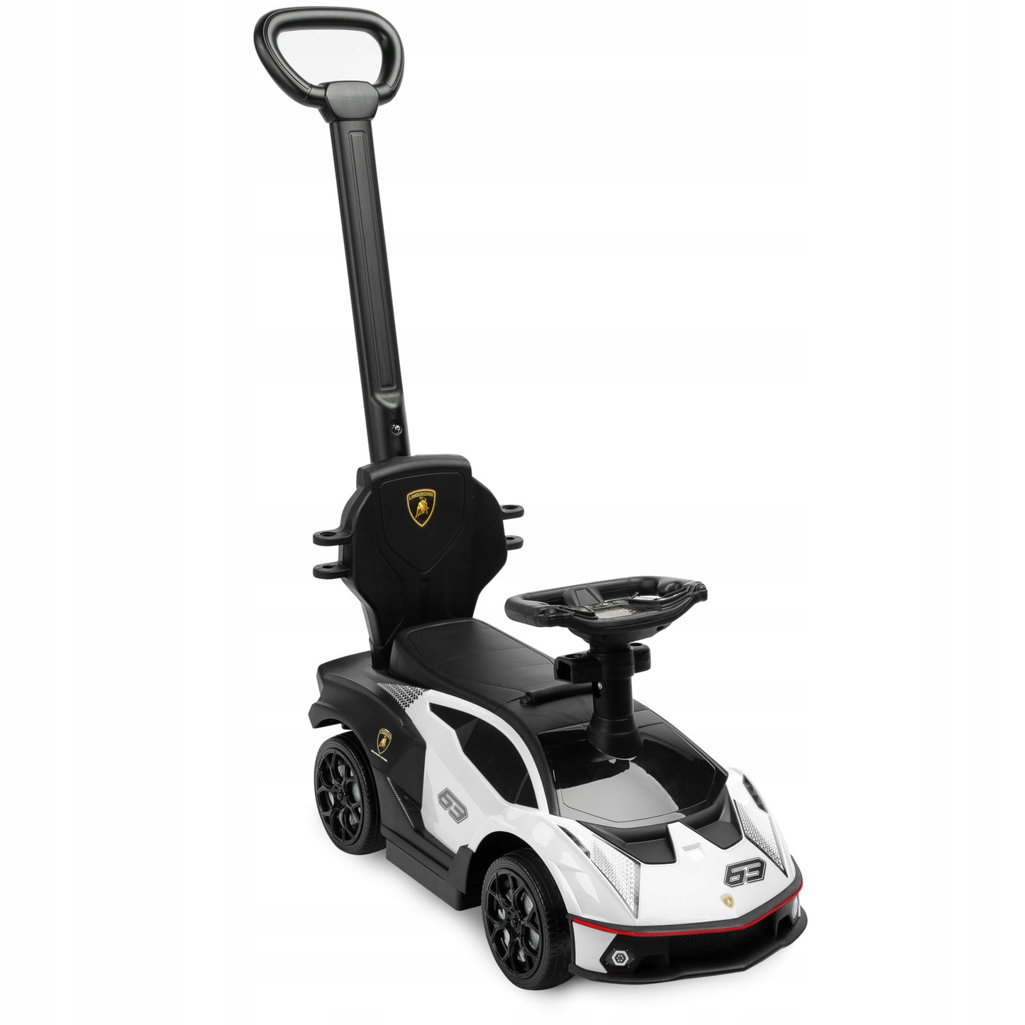 3IN1 PASPIRIAMA MAŠINYTE STUMDUKAS AUTOMOBILIUKAS LAMBORGHINI DOVANA METINUKUI VAIKAMS