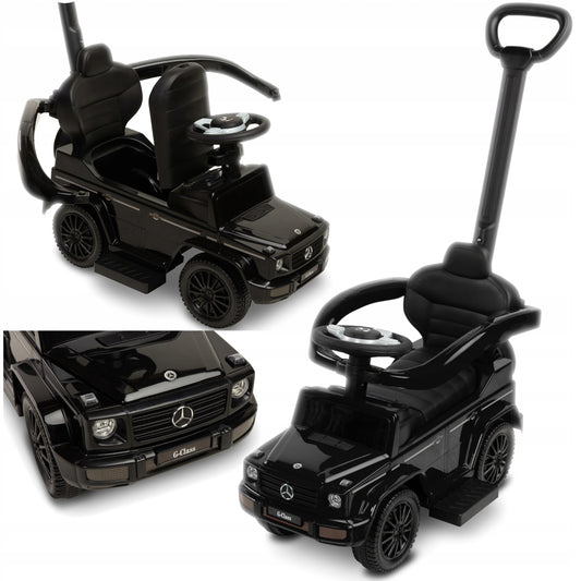 Važiuojamasis automobilis MERCEDES, stumdukas, vaikštynė, žaislinis automobilis, guminiai ratai, metinukams