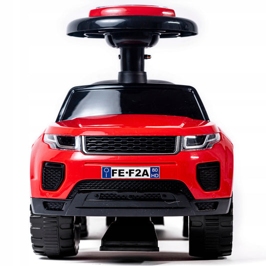 Važinėjimo, stumiamas, vaikštynės tipo automobilis 3in1, didelis, su minkšta odine sėdyne