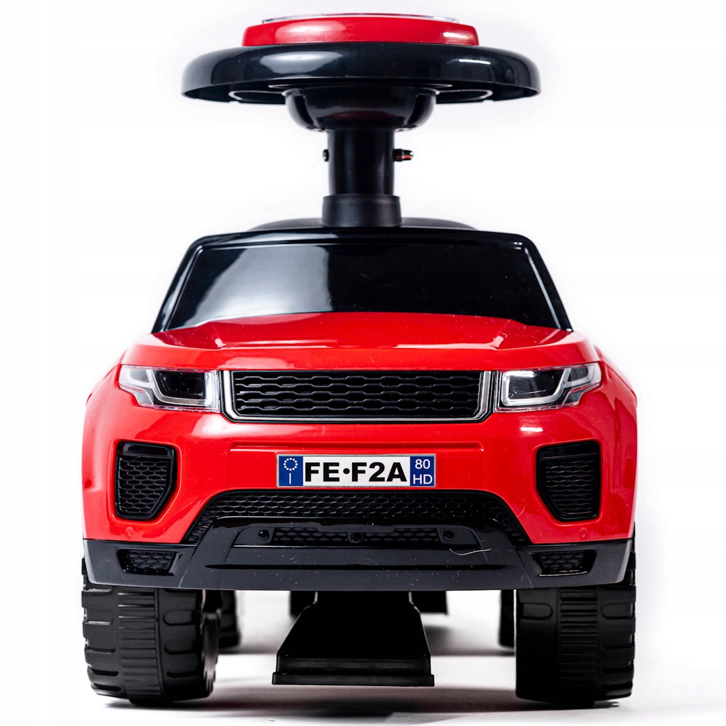 Važinėjimo, stumiamas, vaikštynės tipo automobilis 3in1, didelis, su minkšta odine sėdyne