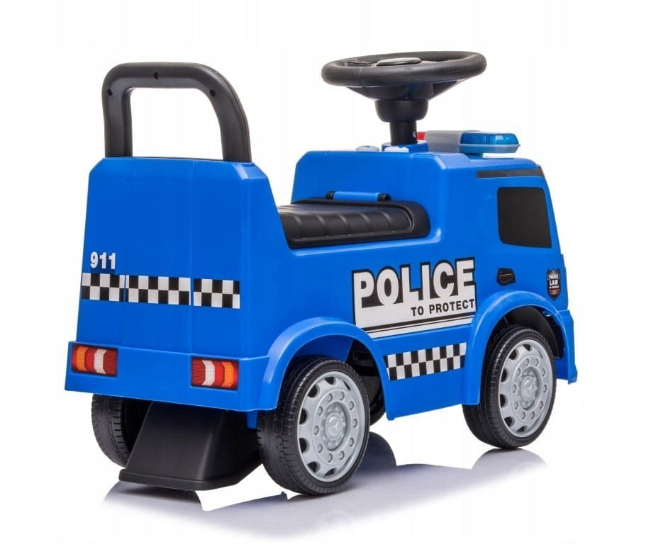 Vaikiškas policijos automobilis stumdukas vaikštynė Mercedes Antos berniukui