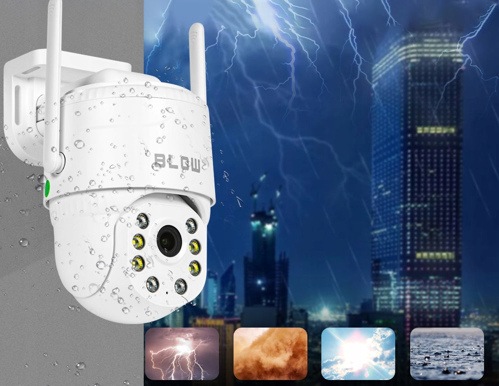 LAUKO WIFI IP KAMERA, 5MP, PTZ, SMART ZOOM, JUDĖSIO DETEKCIJA, V380PRO