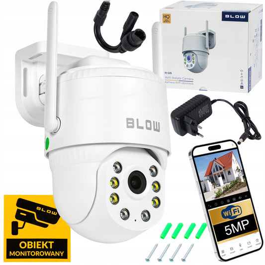 LAUKO WIFI IP KAMERA, 5MP, PTZ, SMART ZOOM, JUDĖSIO DETEKCIJA, V380PRO