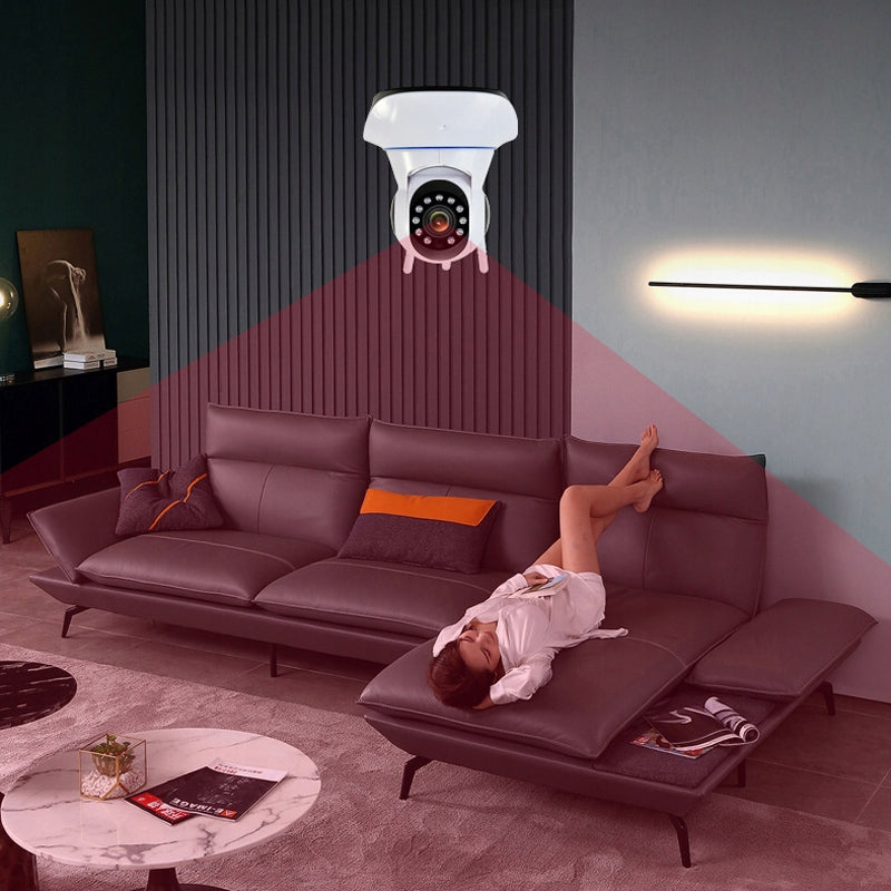 Išmanioji 360° besisukanti kūdikių monitoriaus kamera, valdoma telefonu