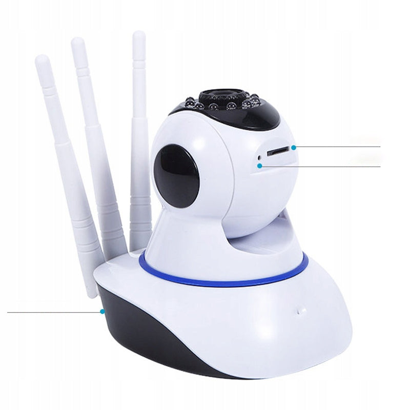 Išmanioji 360° besisukanti kūdikių monitoriaus kamera, valdoma telefonu