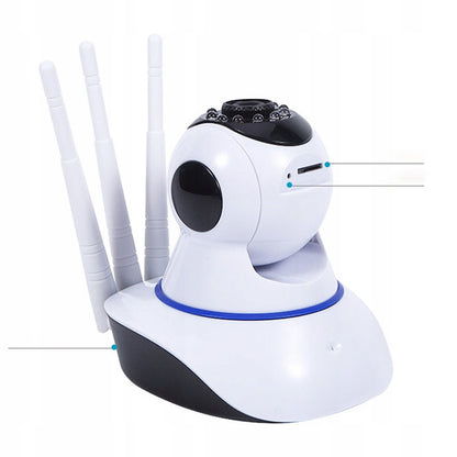 Išmanioji 360° besisukanti kūdikių monitoriaus kamera, valdoma telefonu