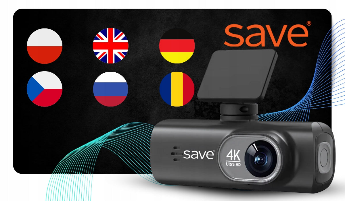 Automobilinė vaizdo kamera, atbulinės eigos kamera, vaizdo įrašymo įrenginys 4K PL