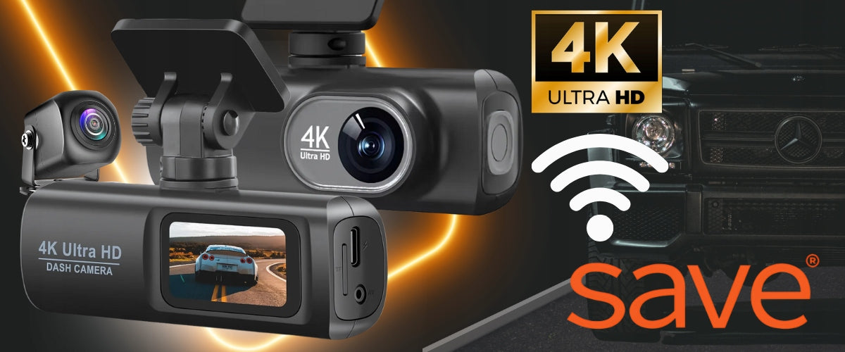 Automobilinė vaizdo kamera, atbulinės eigos kamera, vaizdo įrašymo įrenginys 4K PL