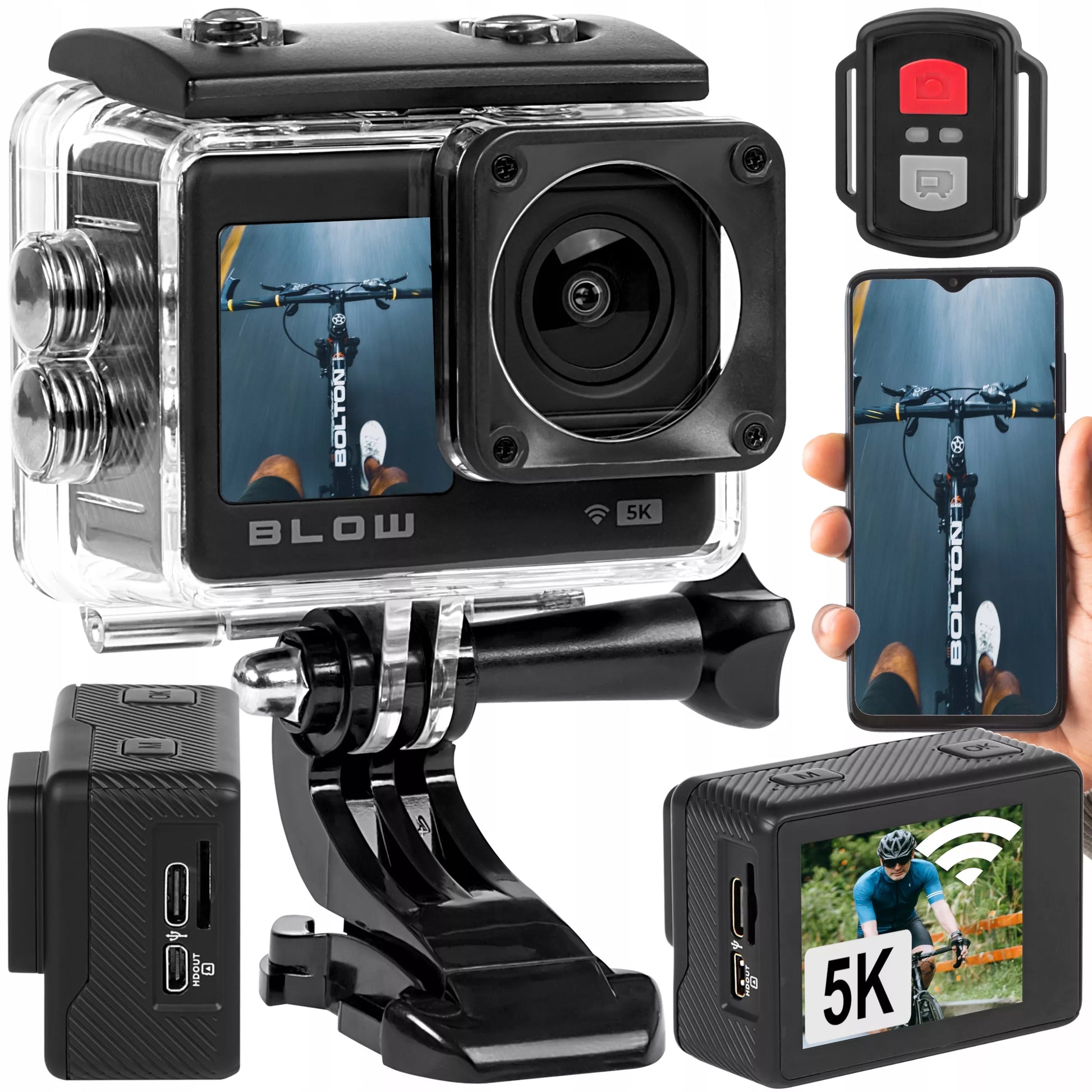 Sportinė kamera BLOW Go Pro4U 5K 30FPS 4K 60FPS