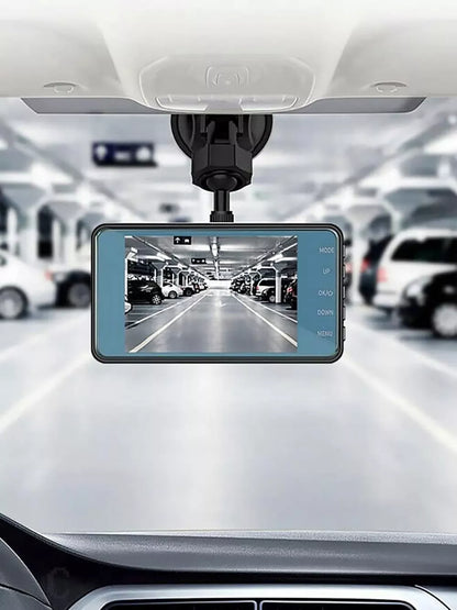 Automobilinis vaizdo registratorius, kamera su lietimui jautriu 4" ekranu, PL meniu, 1296p