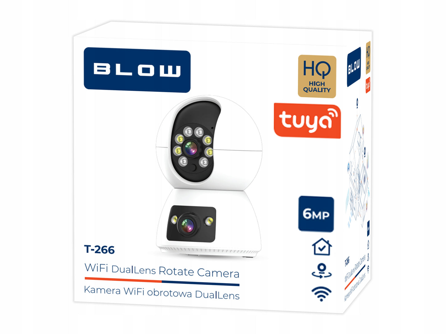 TUYA SMART WIFI IP KAMERA 6MP 2 OBJEKTYVAIS VAIKŲ PRIEŽIŪROS PTZ VIDAUS TIESIOGINĖ HD