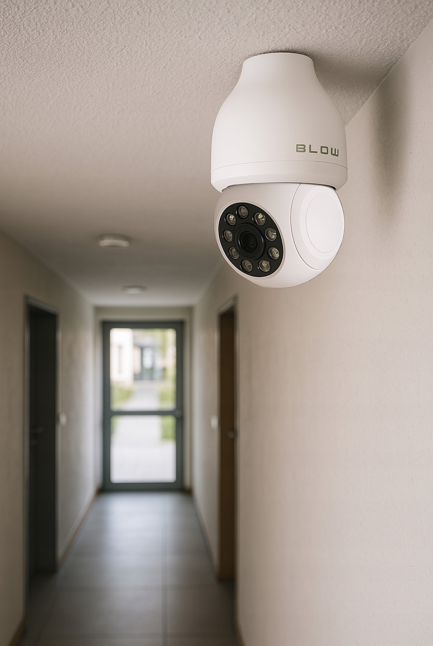 Wi-Fi vidinė sukama kamera-lemputė E27 sriegiu, 3MP IP, TUYA stebėjimas