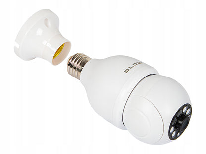 Wi-Fi vidinė sukama kamera-lemputė E27 sriegiu, 3MP IP, TUYA stebėjimas