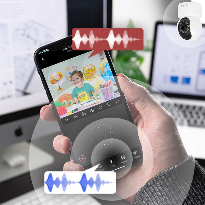 Wi-Fi vidinė sukama kamera-lemputė E27 sriegiu, 3MP IP, TUYA stebėjimas