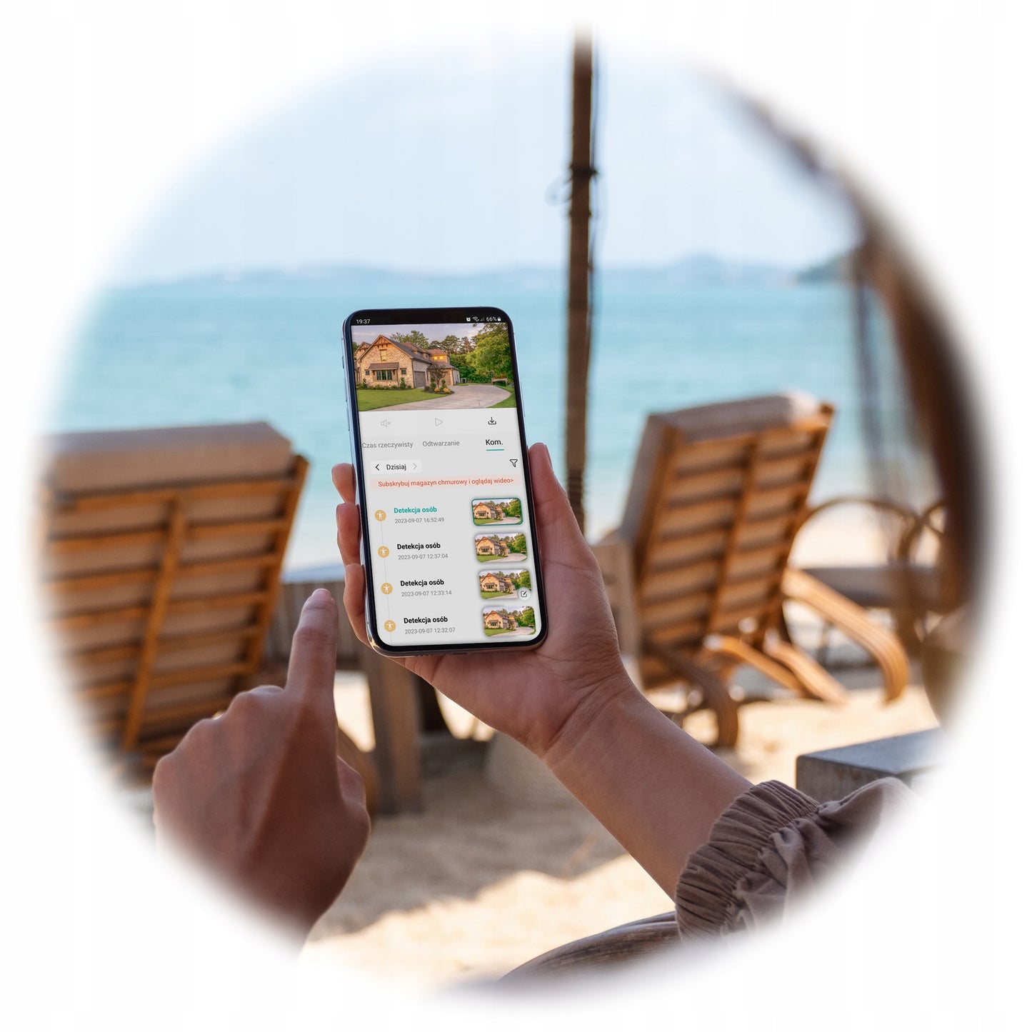 Lauko kamera 4MPx IP Wi-Fi, plačia kampo, panoraminė 165°, dviejų objektyvų