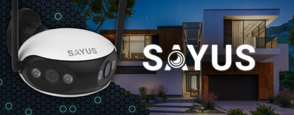 Lauko kamera 4MPx IP Wi-Fi, plačia kampo, panoraminė 165°, dviejų objektyvų