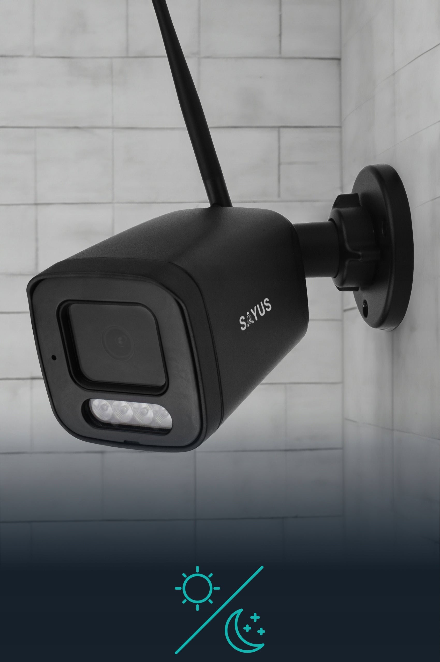 Lauko IP WiFi kamera 8MPx metalinė 4K ULTRA HD su judesio aptikimu, 8MP priartinimas