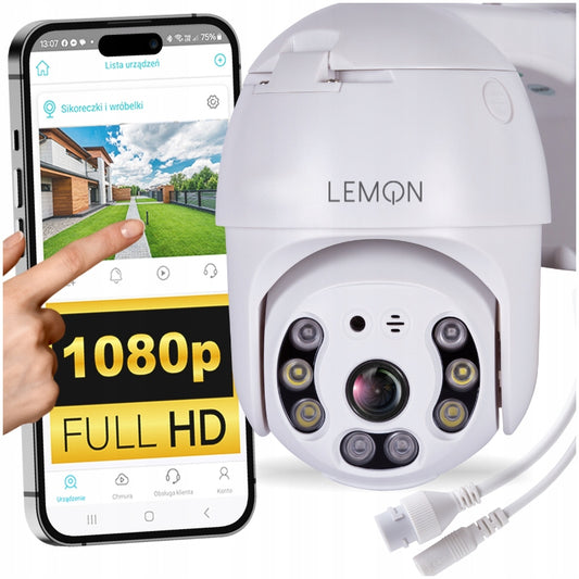 Lauko Wi-Fi IP kamera, sukamoji, su FullHD, aliarmo, zoom ir aptikimo funkcijomis