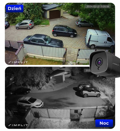 Lauko Wi-Fi kamera, vandeniui atspari, IP namų stebėjimo kamera, 5MP SIMPLIT