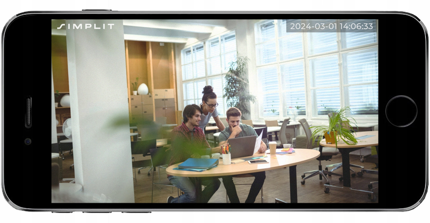 Lauko Wi-Fi kamera, vandeniui atspari, IP namų stebėjimo kamera, 5MP SIMPLIT