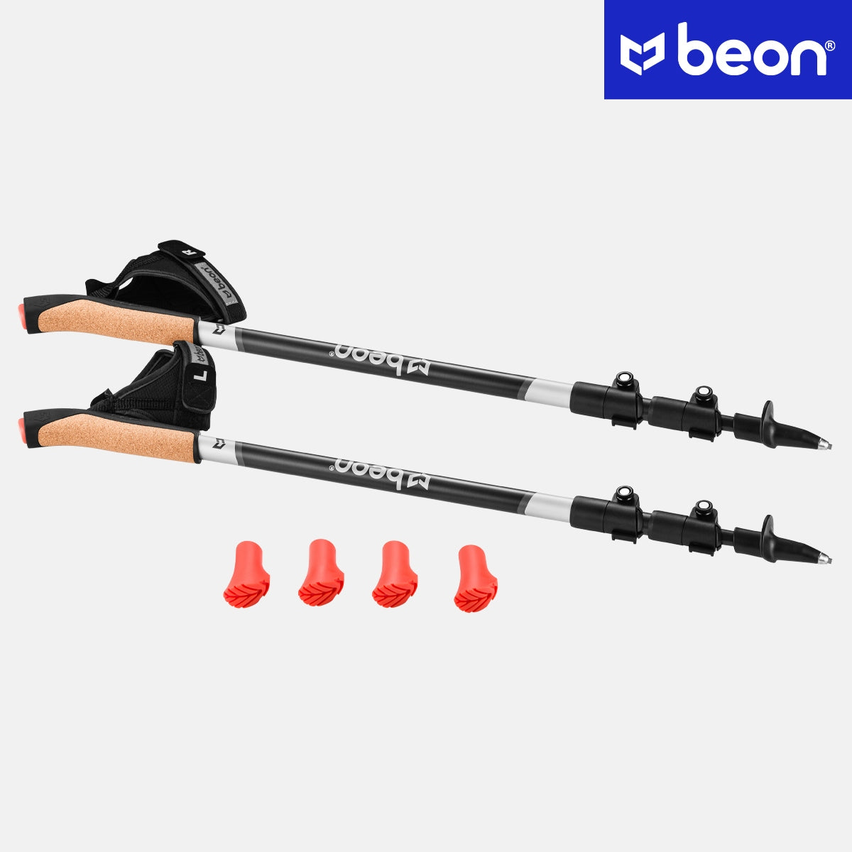 „Nordic Walking” lazdos, sulankstomos vaikščiojimui, anglies pluoštas