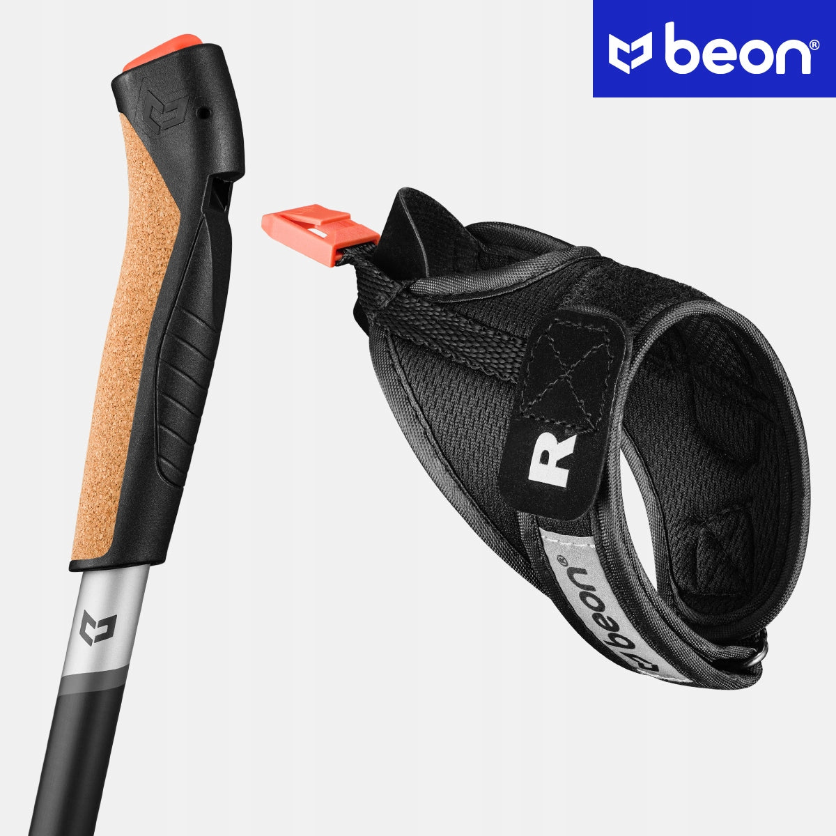 „Nordic Walking” lazdos, sulankstomos vaikščiojimui, anglies pluoštas