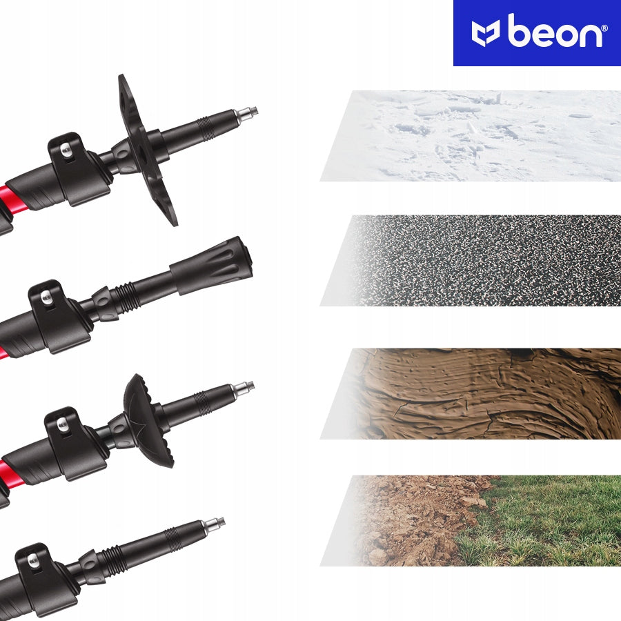 SUDĖTINĖS TREKKINGO LAZDOS, SKIRTOS VAŽINĖJIMUI SU NORDIC WALKING TECHNIKA, ALIUMININĖS, TELESOPINĖS