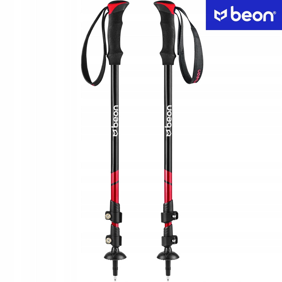 SUDĖTINĖS TREKKINGO LAZDOS, SKIRTOS VAŽINĖJIMUI SU NORDIC WALKING TECHNIKA, ALIUMININĖS, TELESOPINĖS