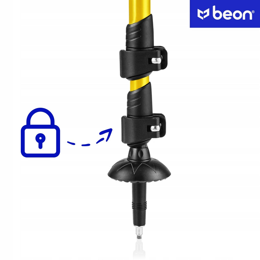 SUDEDAMOSIOS TREKINGO LAZDOS SKAITINĖS LAZDYS ALIUMININĖS TELESKOPINĖS