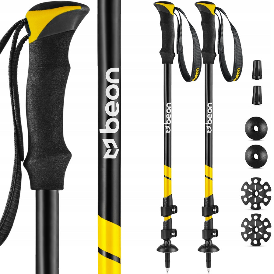 SUDEDAMOSIOS TREKINGO LAZDOS SKAITINĖS LAZDYS ALIUMININĖS TELESKOPINĖS