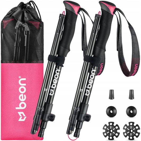 SULSTAS TREKKINGO LAZDUKELIAI SULANKSTOMI LAZDOS ŽYGIAMS KALNUOSE ROŽINĖS BEON