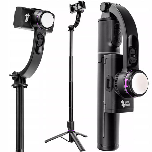 Asmenukių lazda stovas stabilizatorius Bluetooth LED lempa skirta iPhone 12 13 14 15 16