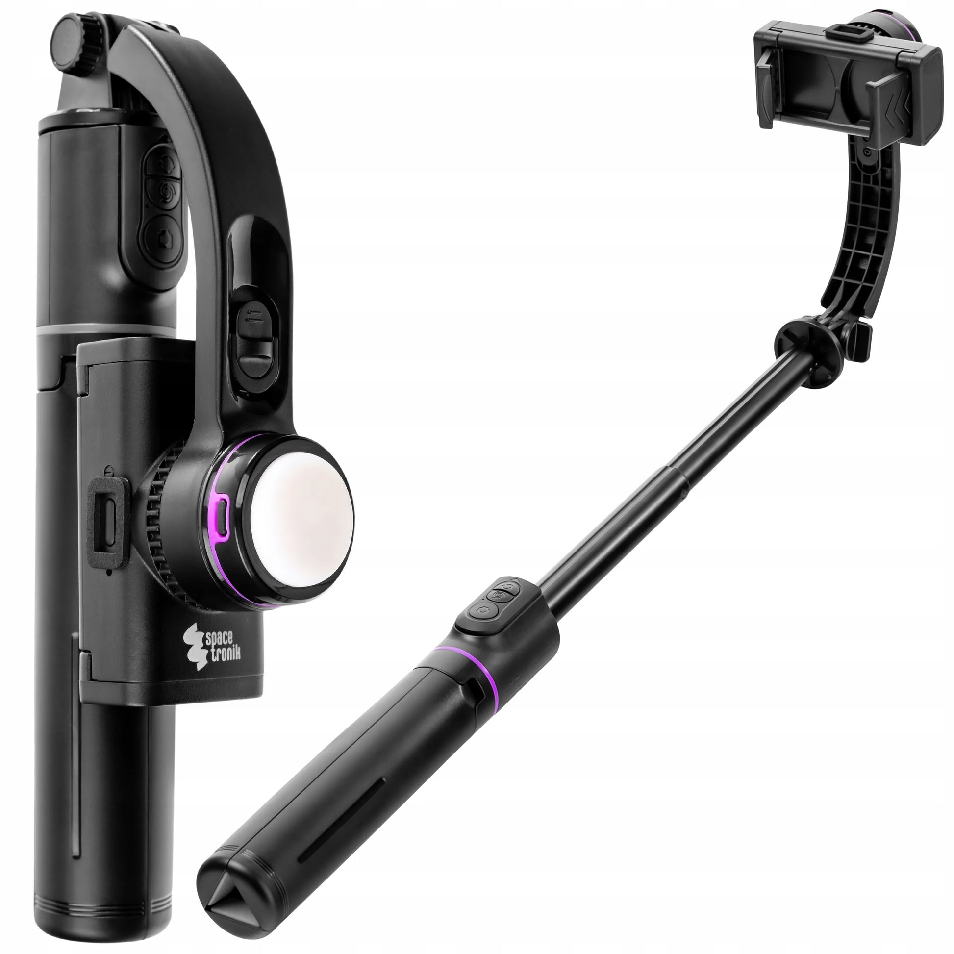 Asmenukių lazda stovas stabilizatorius Bluetooth LED lempa skirta iPhone 12 13 14 15 16