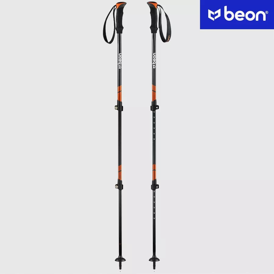 KIJKI NORDIC WALKING KIJE TREKKINGOWE SKŁADANE REGULOWANE DO CHODZENIA BEON