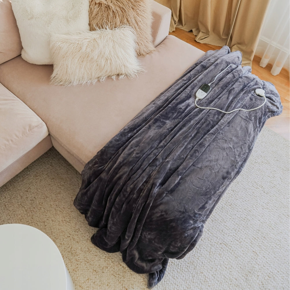 ELEKTRINIS DIDELIS ŠILTAS minkštas storas šildymo kilimėlis PILOTAS LAIKMATIS 120W 150x180cm